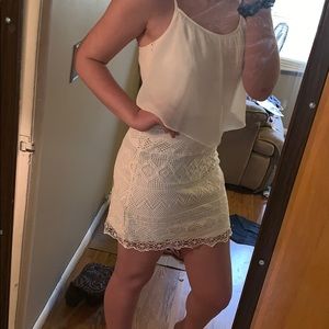 Lace chiffon American eagle dress